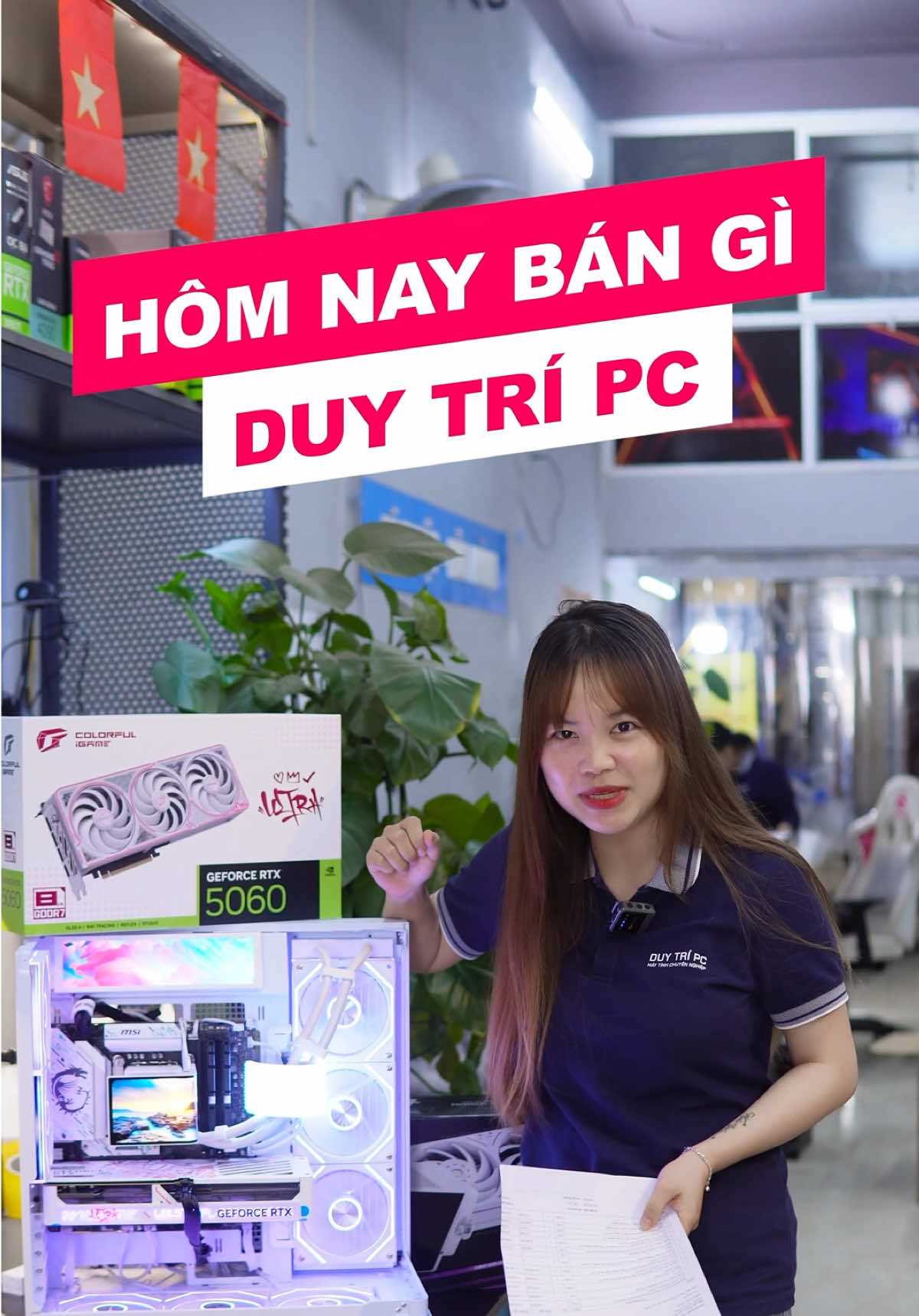 Build PC 40 Triệu Đẹp Mãn Nhãn Với RTX 5060 Và Tản Nhiệt Cấu Hình Khủng Tại Duy Trí PC